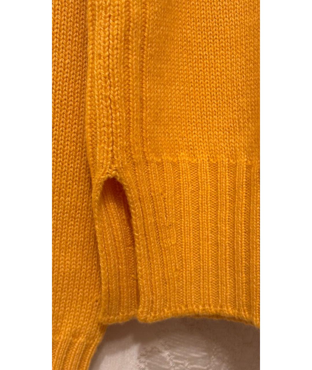 LORO PIANA Желтый кашемировый джемпер / свитер, фото 7