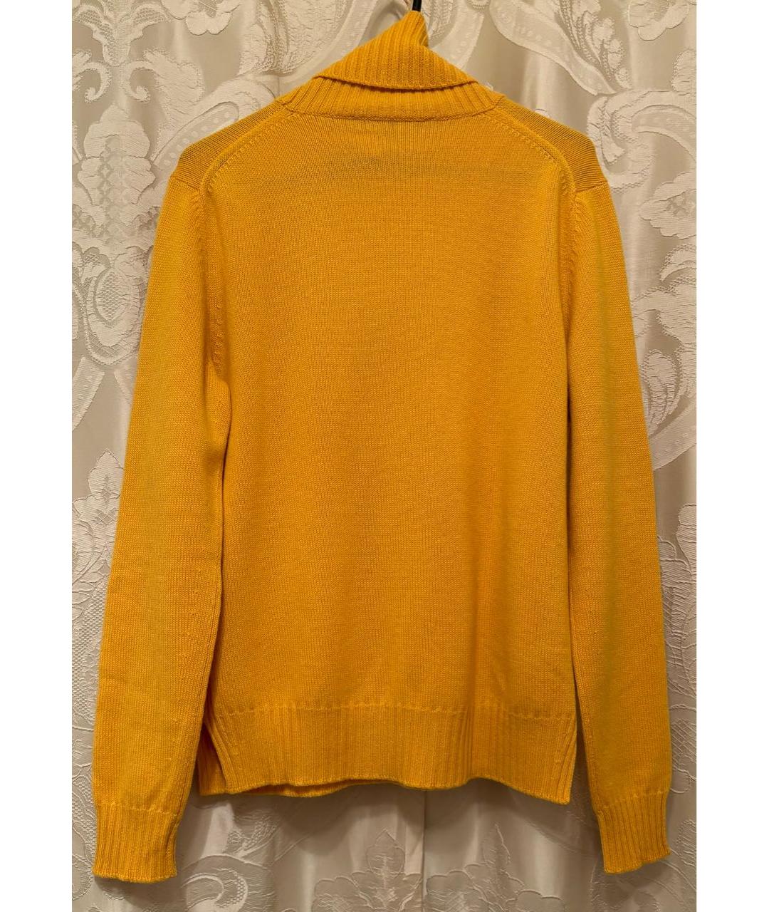 LORO PIANA Желтый кашемировый джемпер / свитер, фото 2