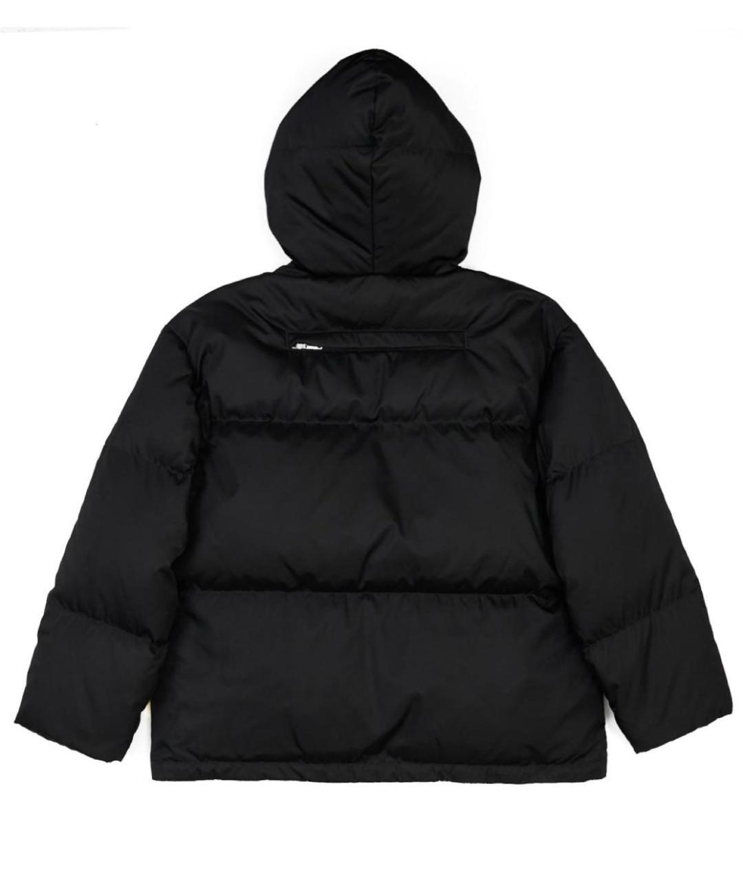 PRADA Черный полиэстеровый пуховик, фото 2
