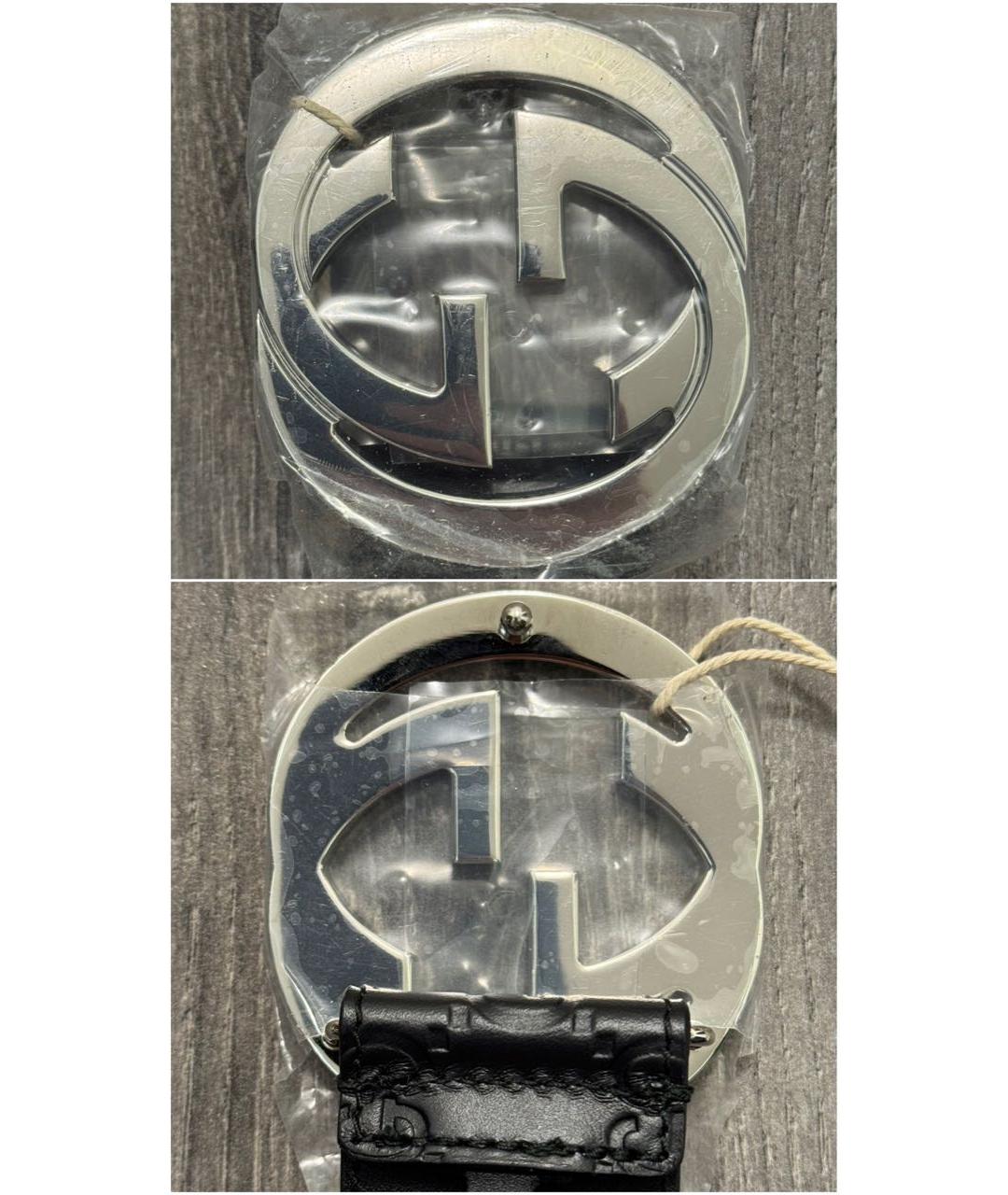 GUCCI Черный кожаный ремень, фото 2