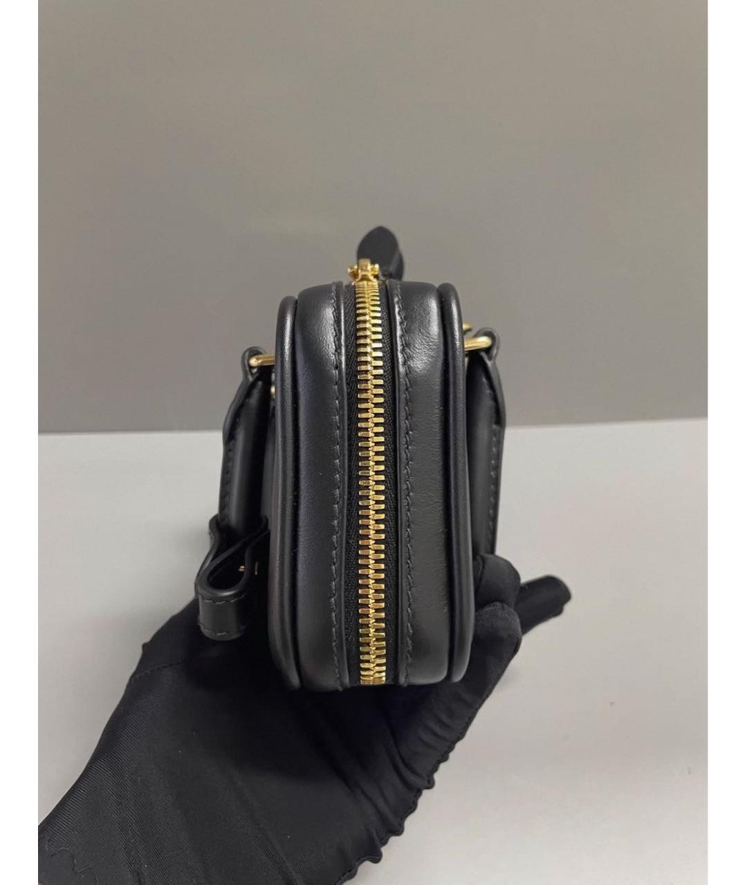 MIU MIU Черная кожаная сумка с короткими ручками, фото 6