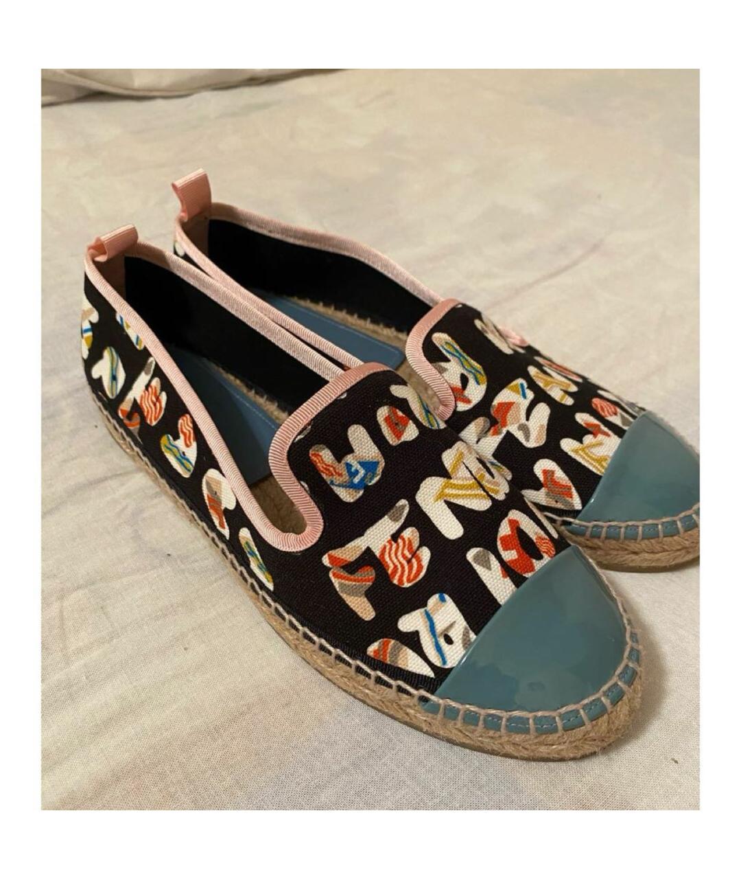 FENDI Мульти текстильные эспадрильи, фото 3