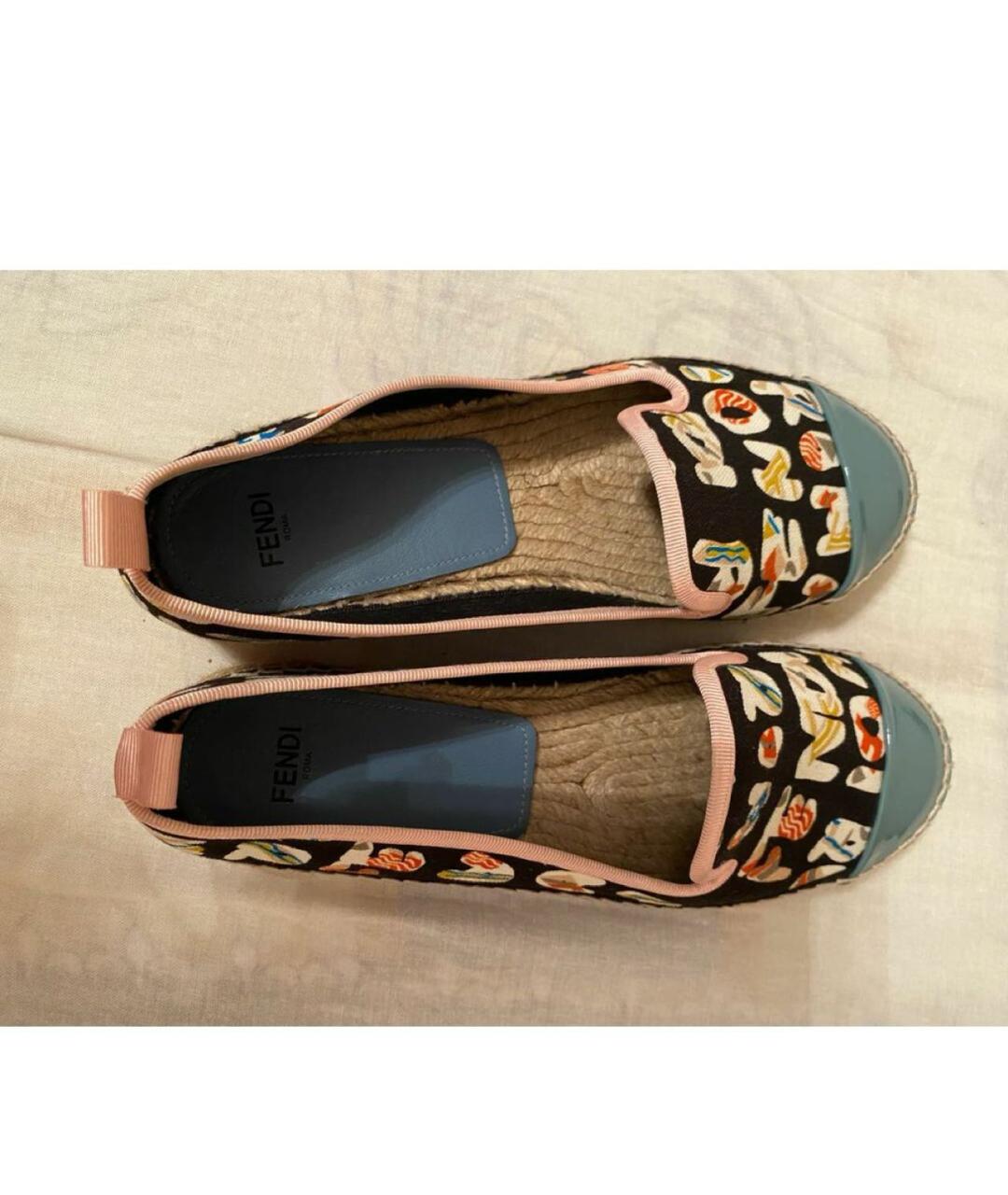 FENDI Мульти текстильные эспадрильи, фото 4
