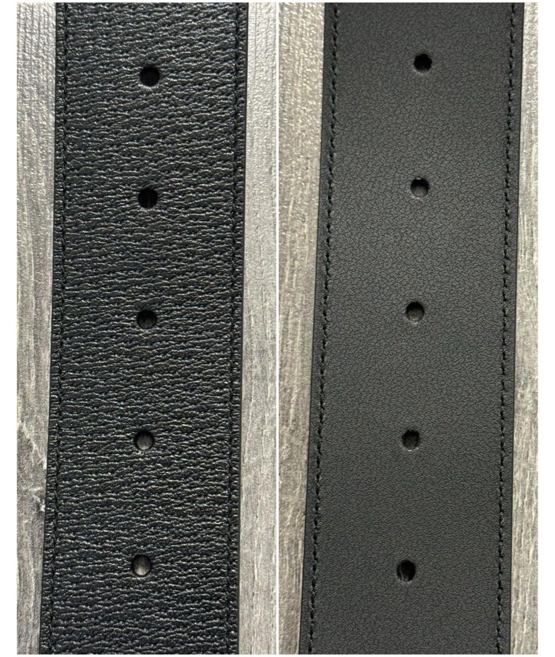 GUCCI Черный кожаный ремень, фото 3