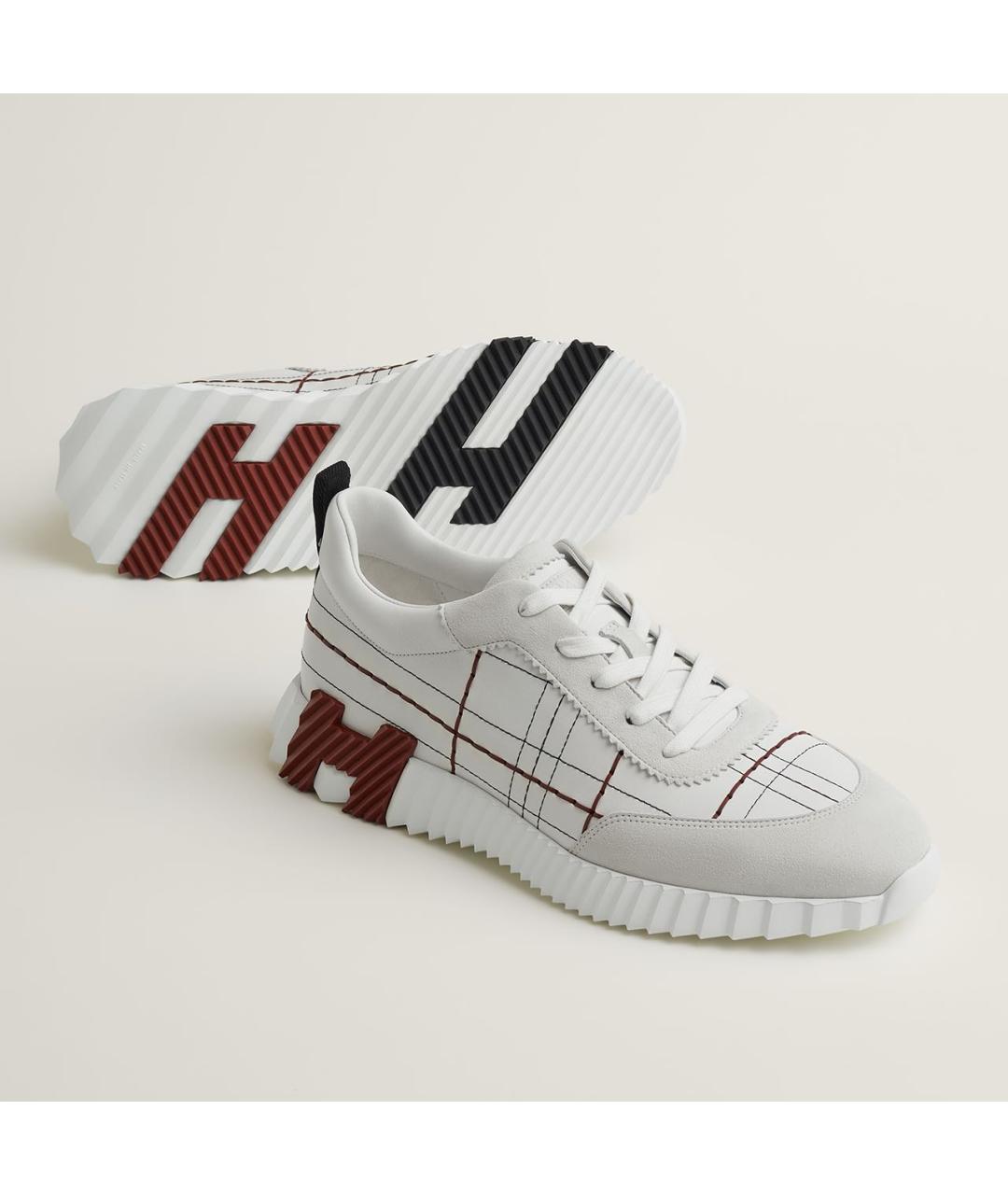 HERMES Мульти кожаные низкие кроссовки / кеды, фото 2