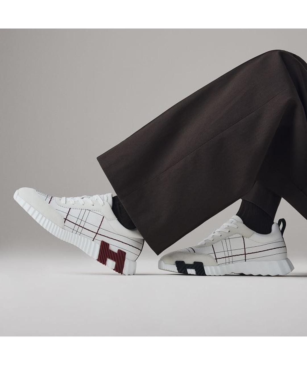 HERMES Мульти кожаные низкие кроссовки / кеды, фото 3