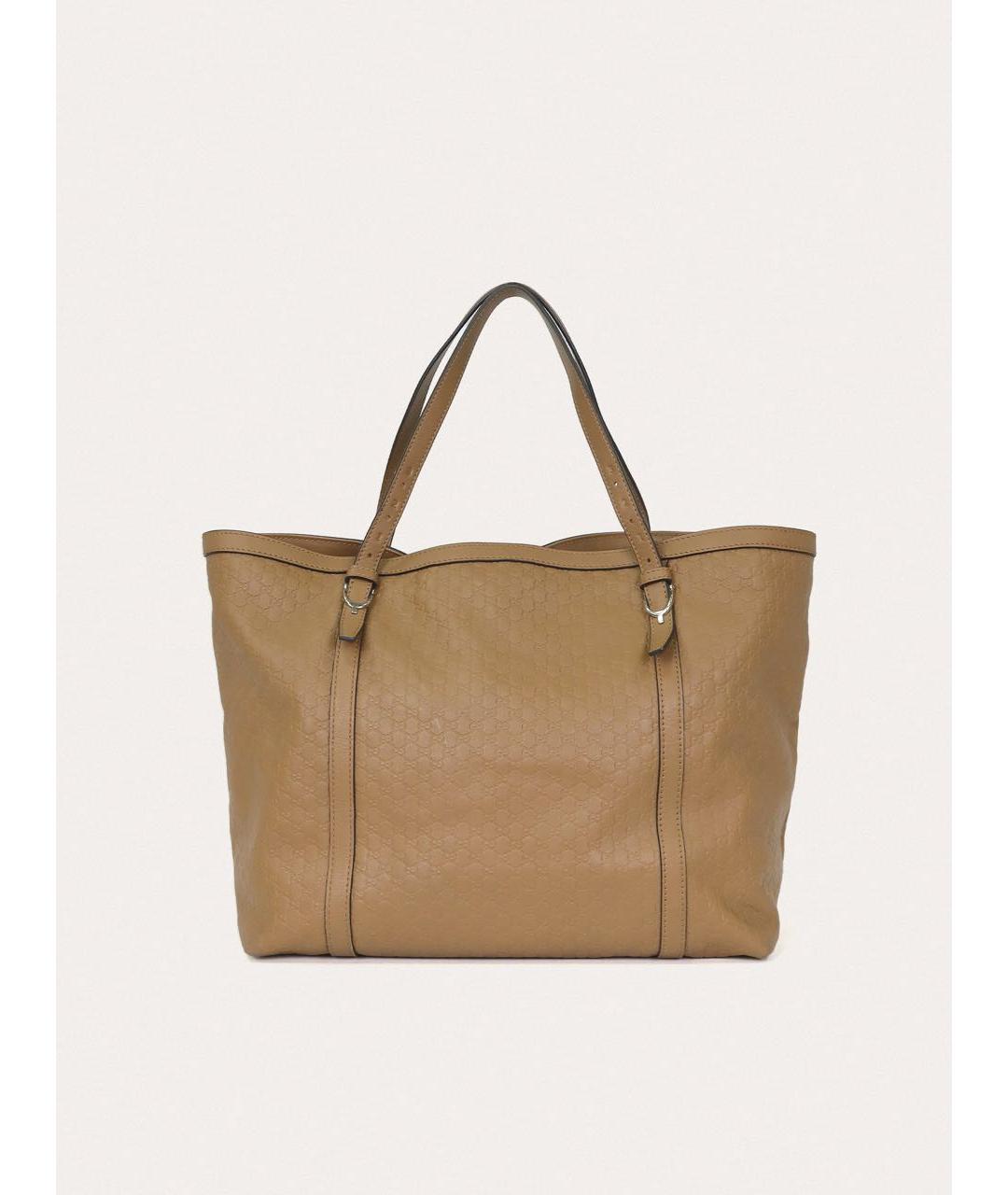 GUCCI Коричневая кожаная сумка с короткими ручками, фото 9