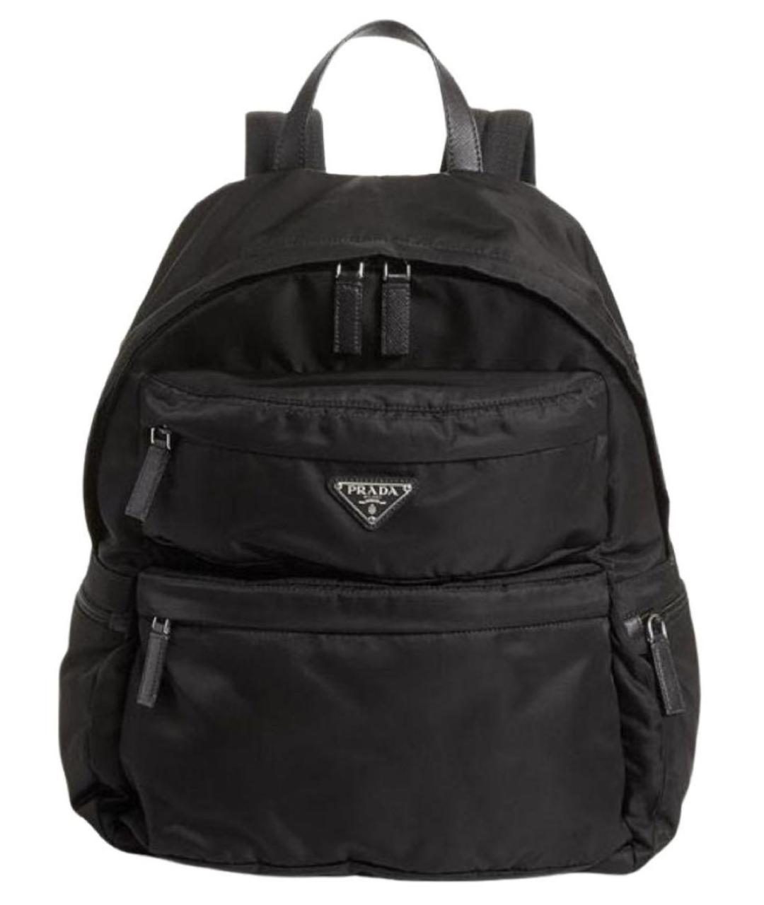 PRADA Черный тканевый рюкзак, фото 9