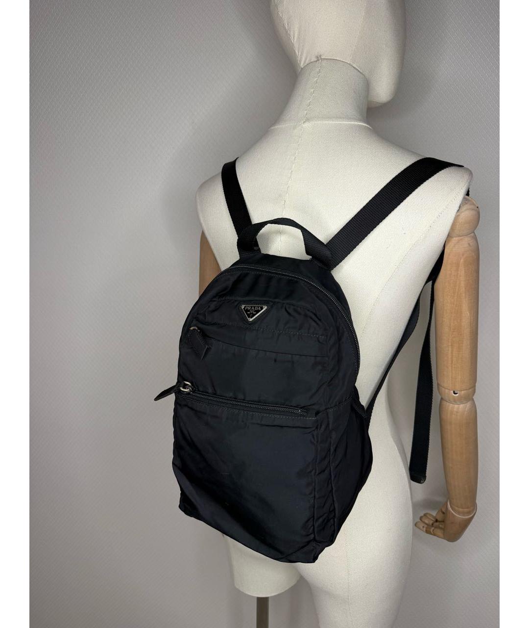 PRADA Черный тканевый рюкзак, фото 3