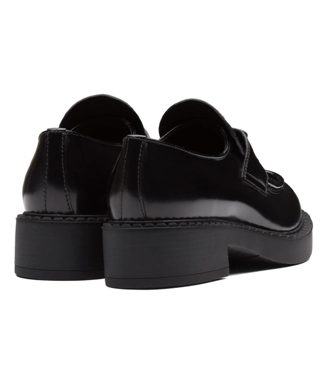 PRADA Черные кожаные лоферы, фото 5