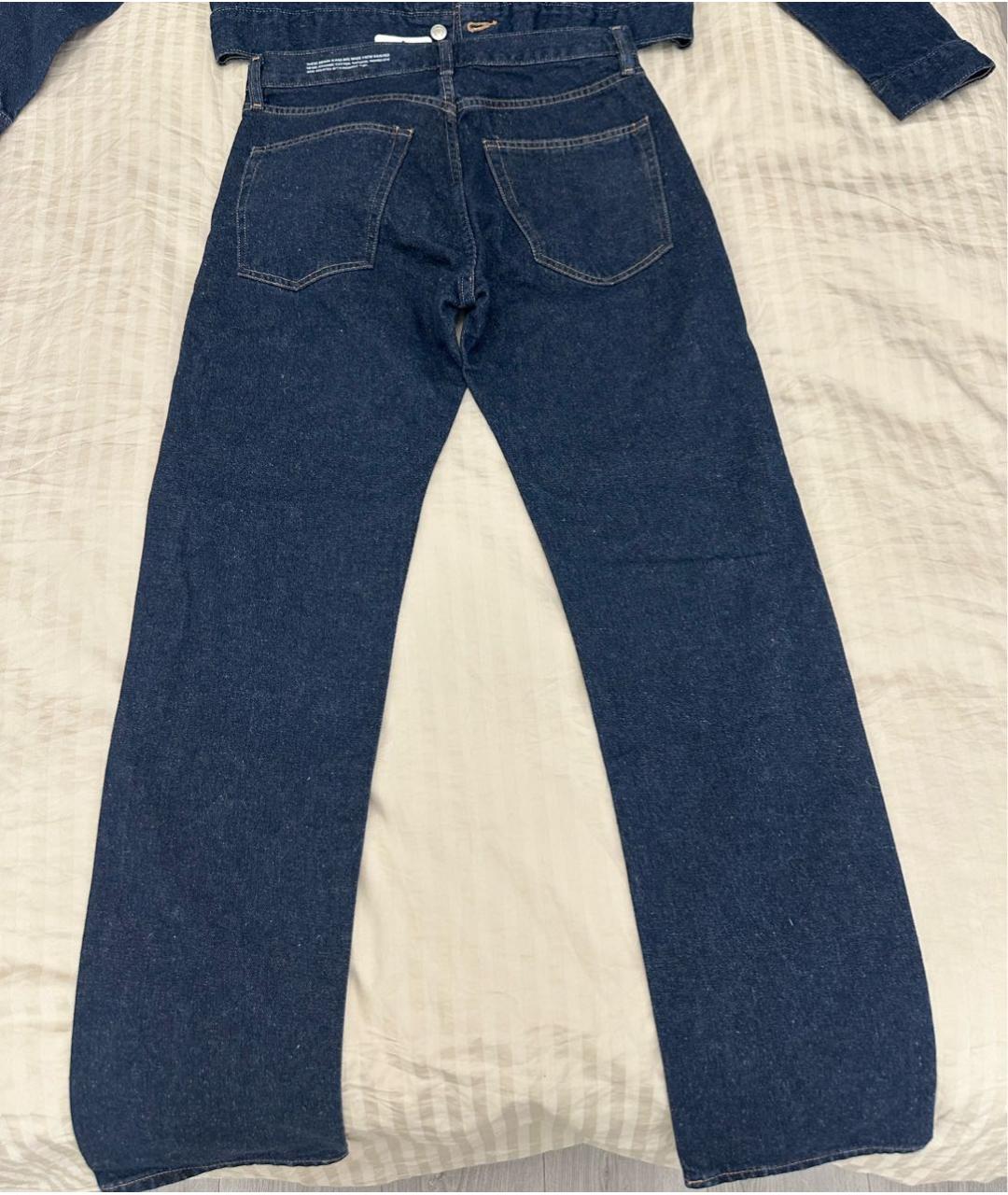 THE PANGAIA Темно-синий хлопковый костюм с брюками, фото 5