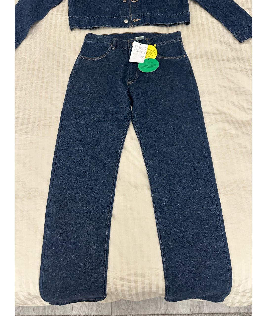 THE PANGAIA Темно-синий хлопковый костюм с брюками, фото 3