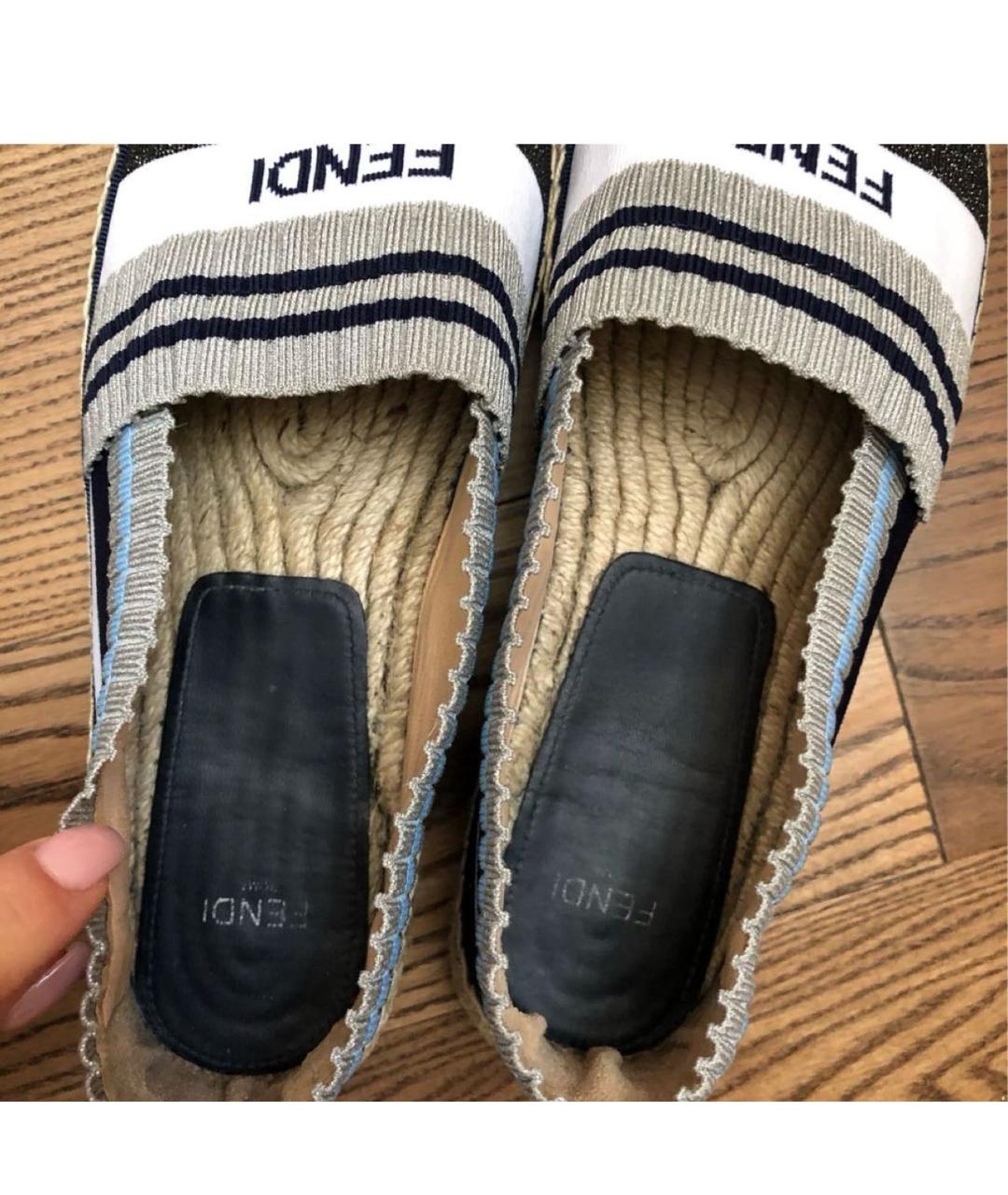 FENDI Мульти текстильные эспадрильи, фото 3