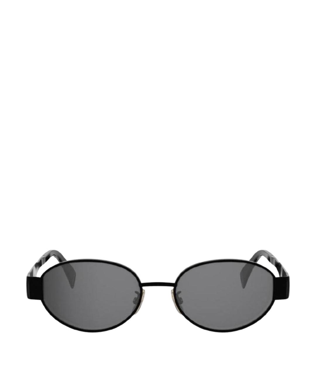 CELINE Черные металлические солнцезащитные очки, фото 1