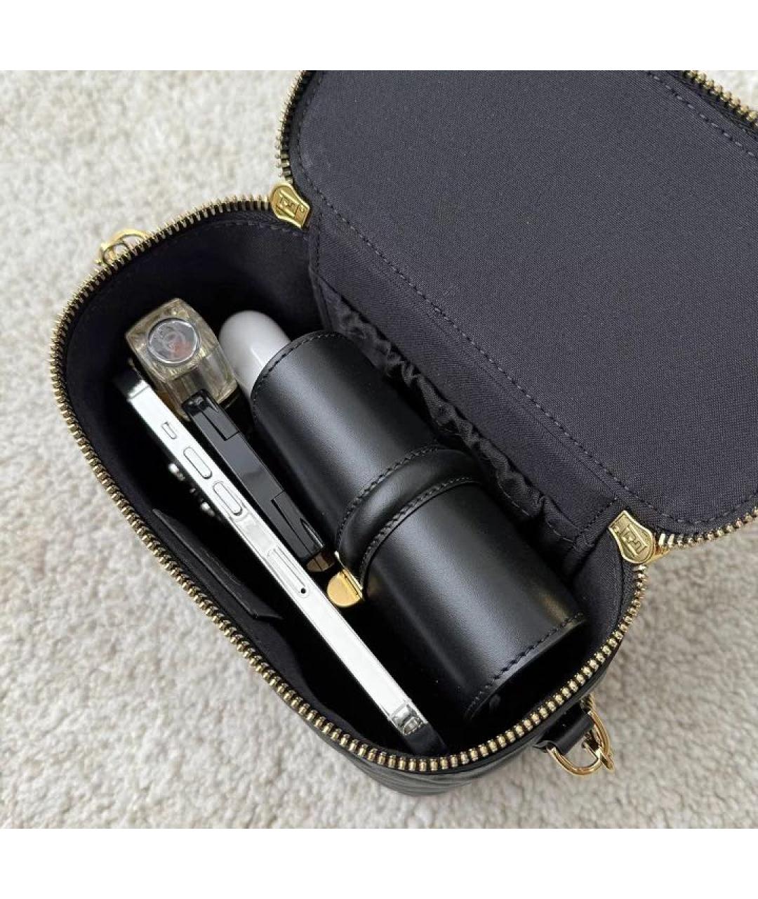 FENDI Черная кожаная сумка через плечо, фото 8