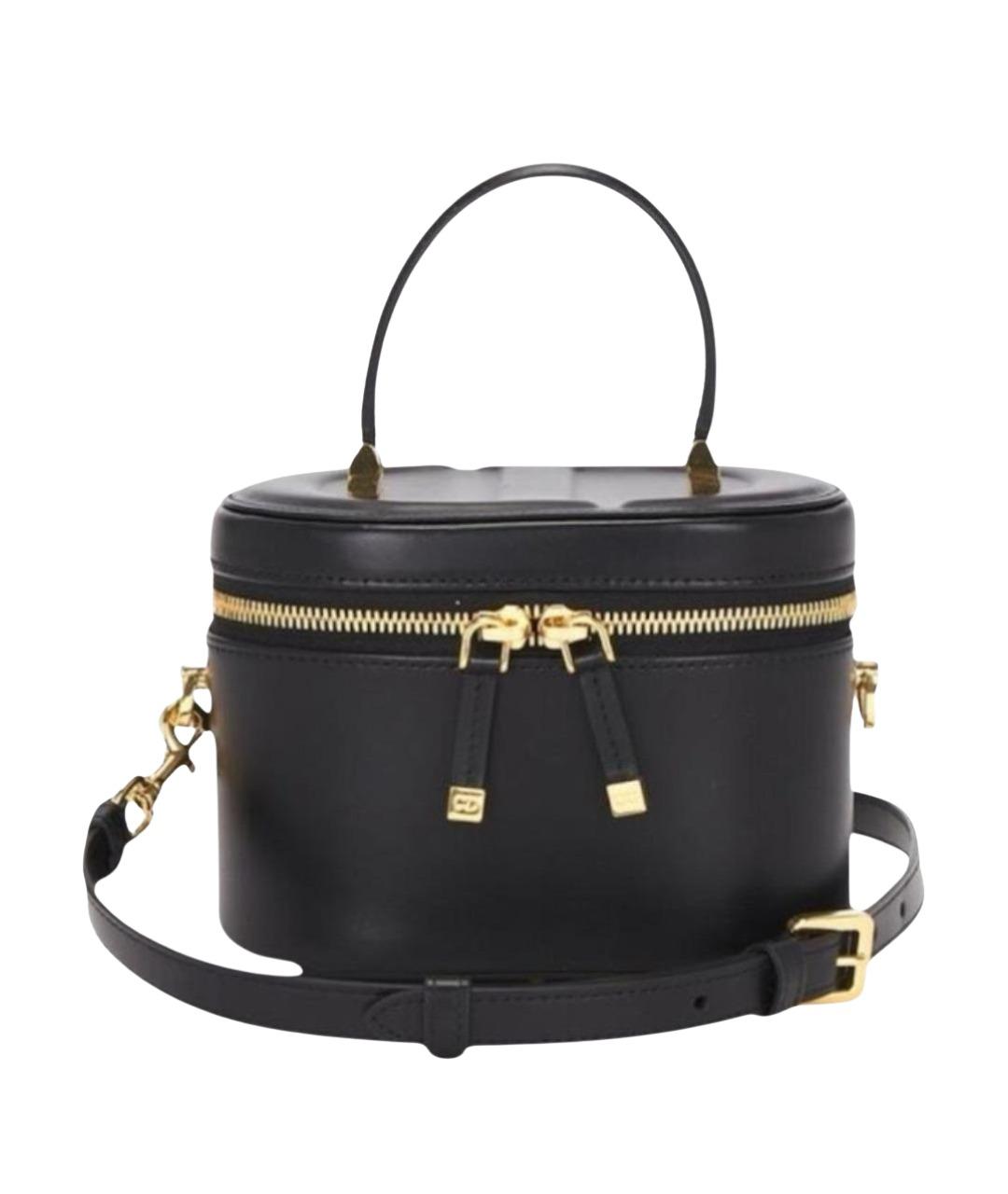 CHRISTIAN DIOR Черная кожаная сумка через плечо, фото 1