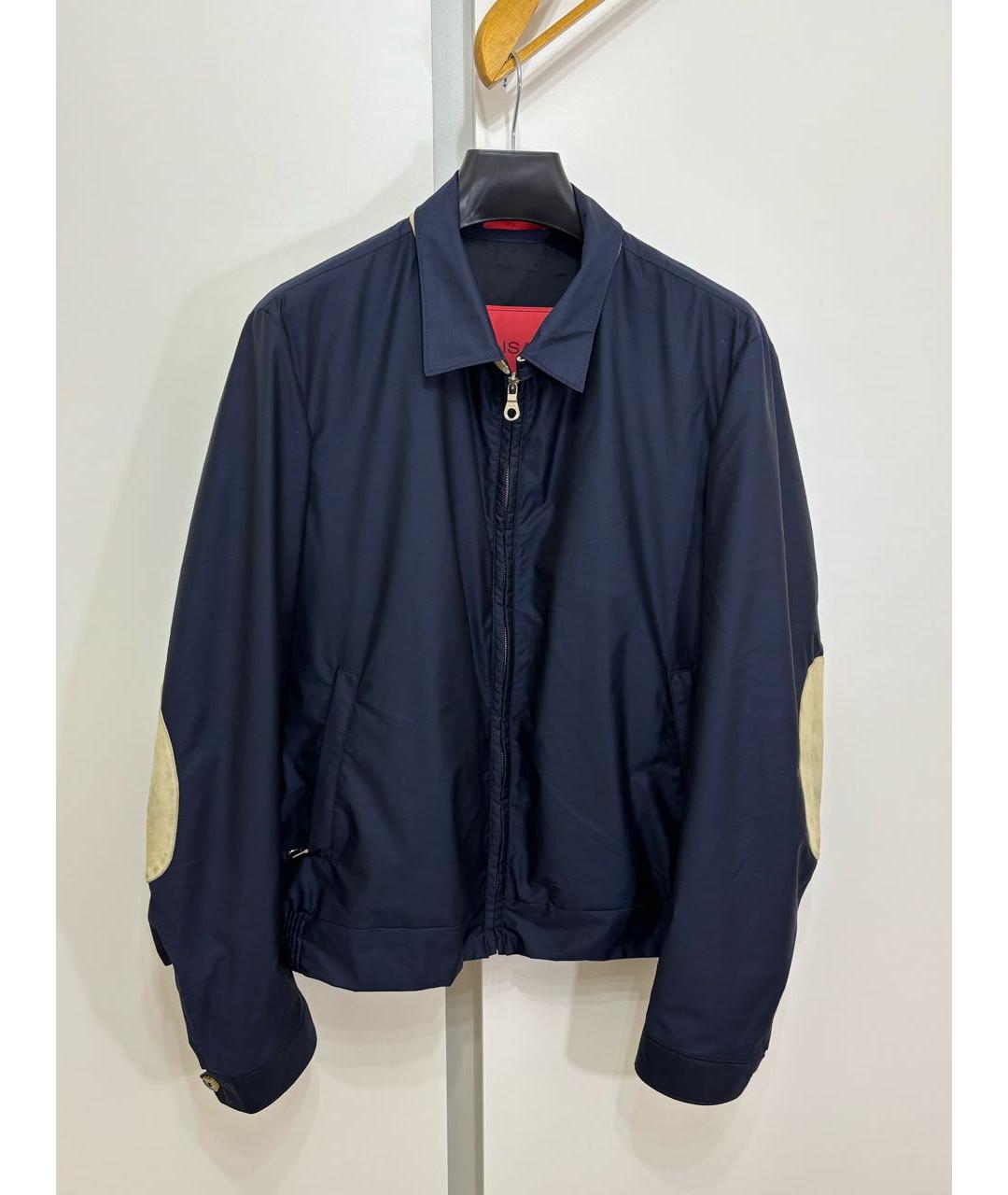 ISAIA Темно-синяя куртка, фото 8