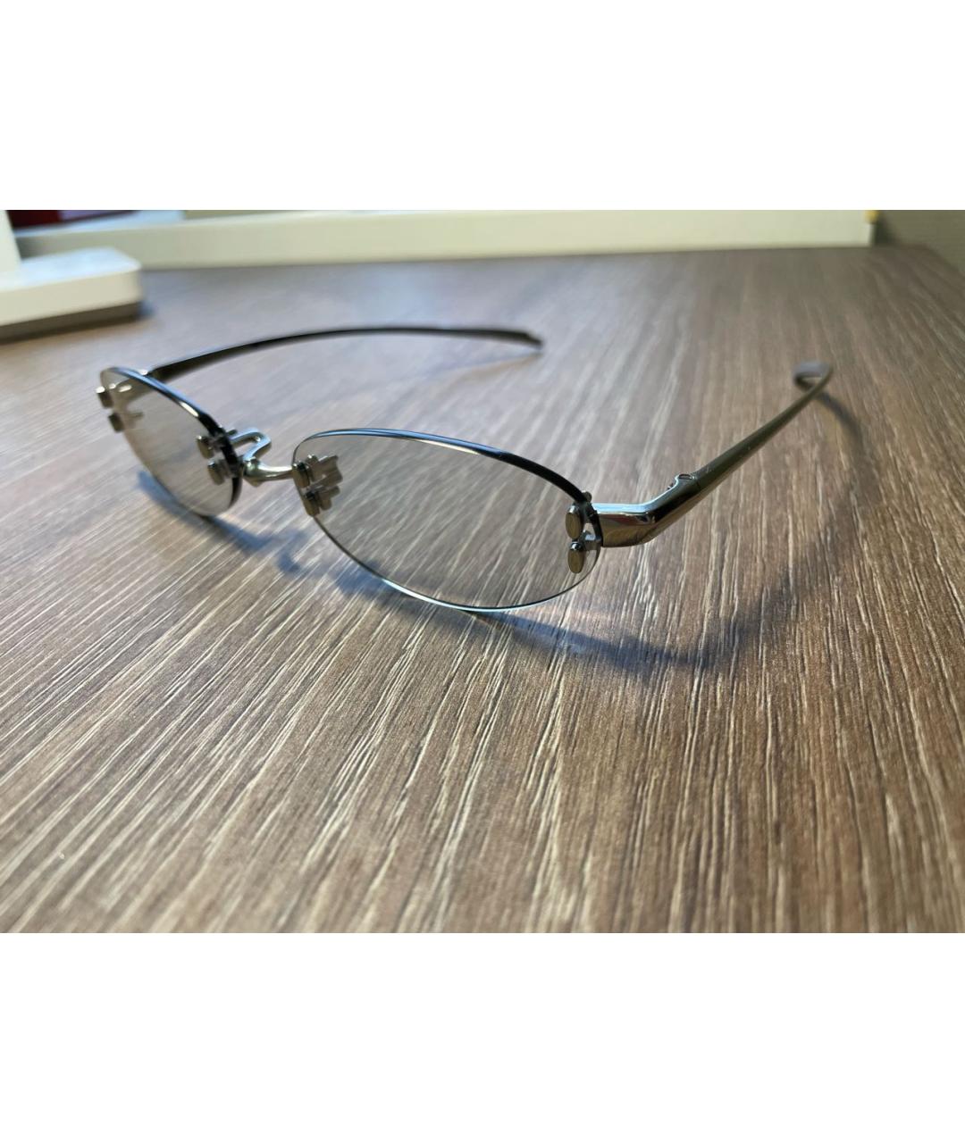 GENTLE MONSTER Серебряные металлические солнцезащитные очки, фото 2