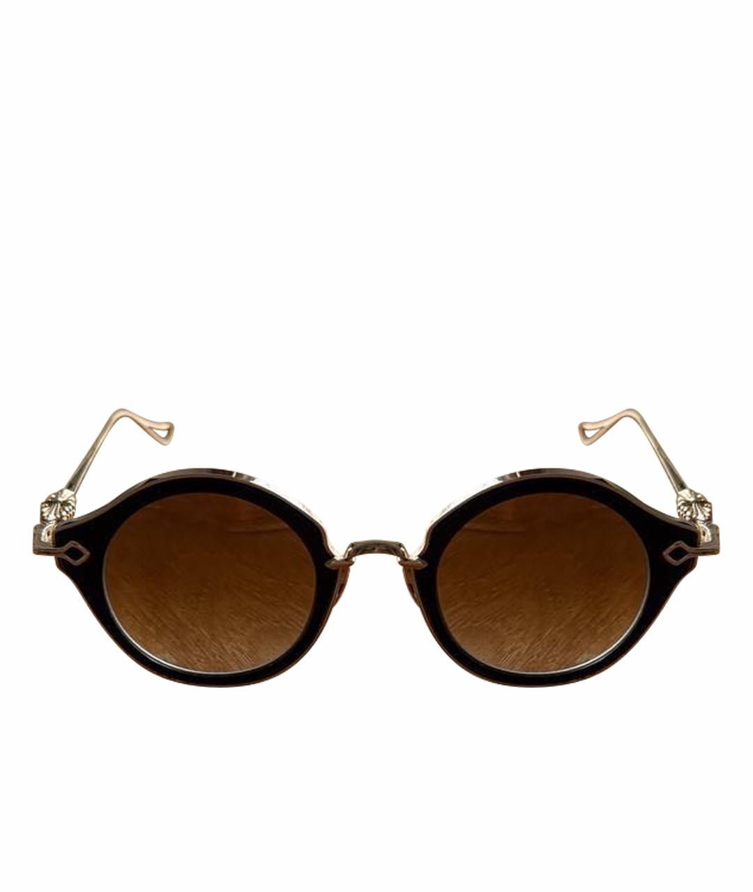 CHROME HEARTS Коричневые пластиковые солнцезащитные очки, фото 1