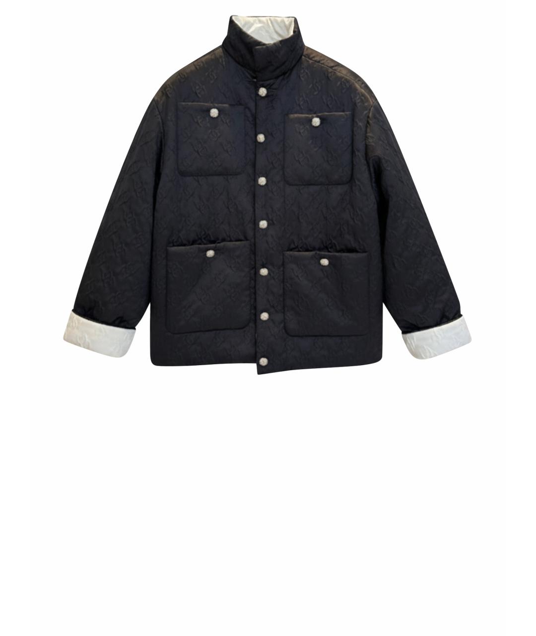 CHANEL Черная атласная куртка, фото 1