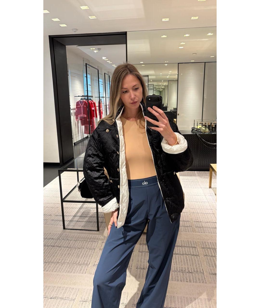 CHANEL Черная атласная куртка, фото 3