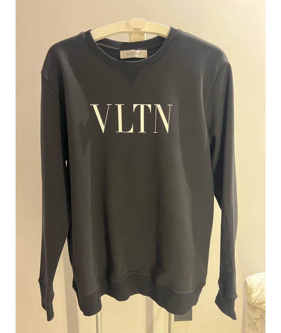VALENTINO Черный хлопковый джемпер / свитер, фото 6