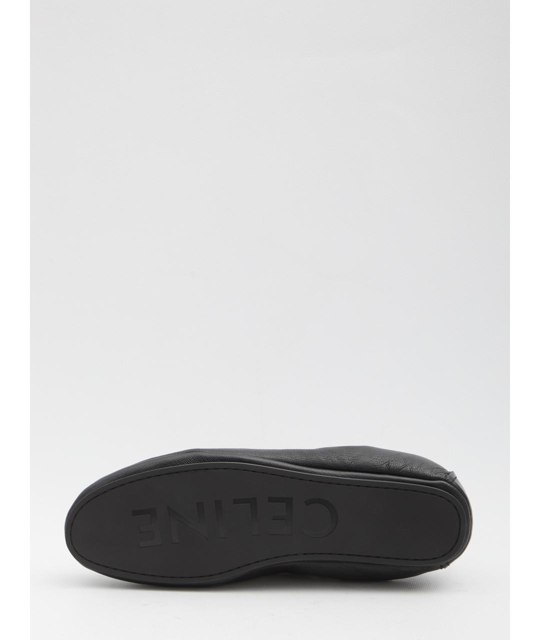 CELINE Черные кожаные лоферы, фото 3