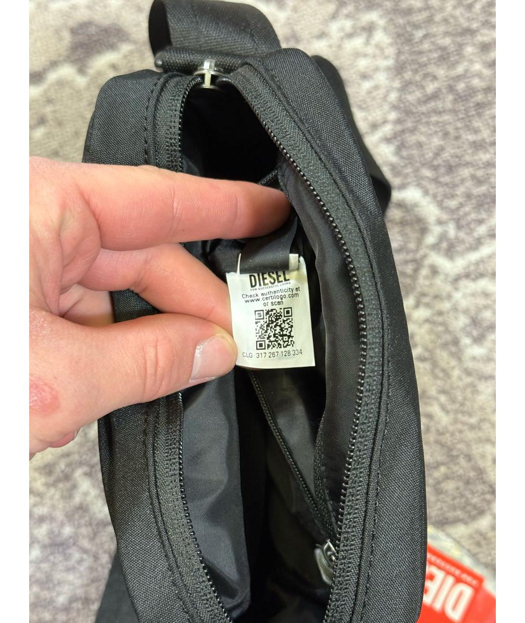 DIESEL Черная сумка на плечо, фото 5