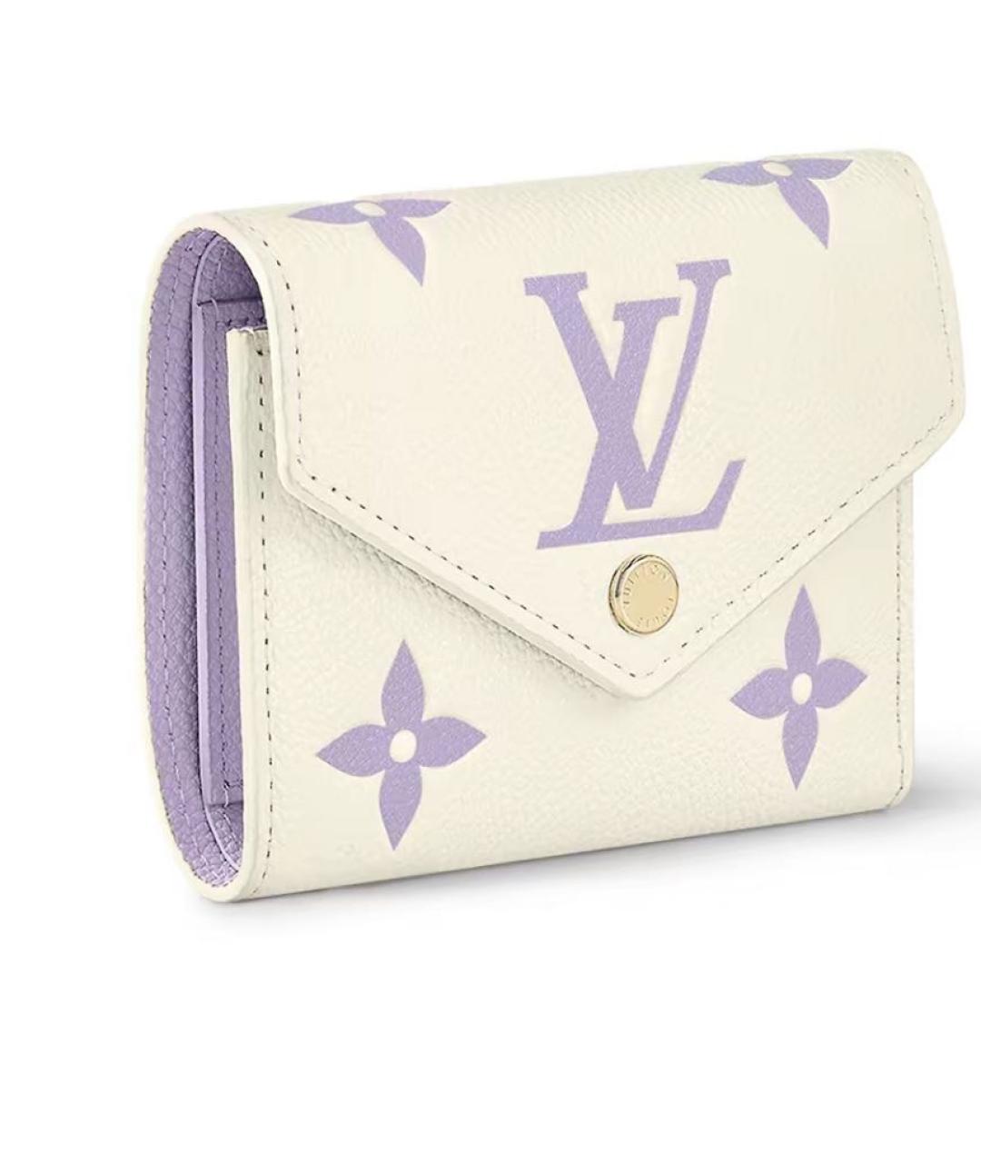 LOUIS VUITTON Белый кожаный кошелек, фото 2