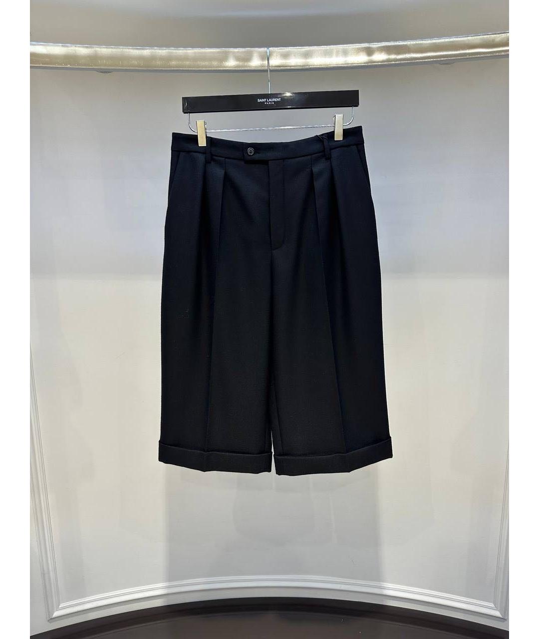 SAINT LAURENT Черные шорты, фото 3