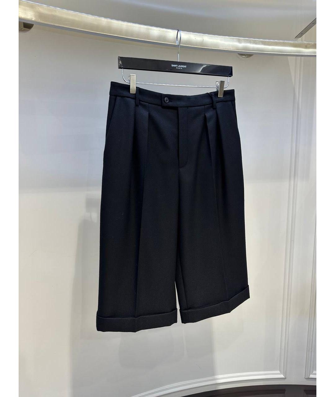 SAINT LAURENT Черные шорты, фото 2