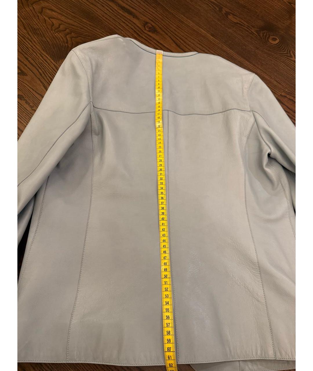 TOM FORD Голубая кожаная куртка, фото 7