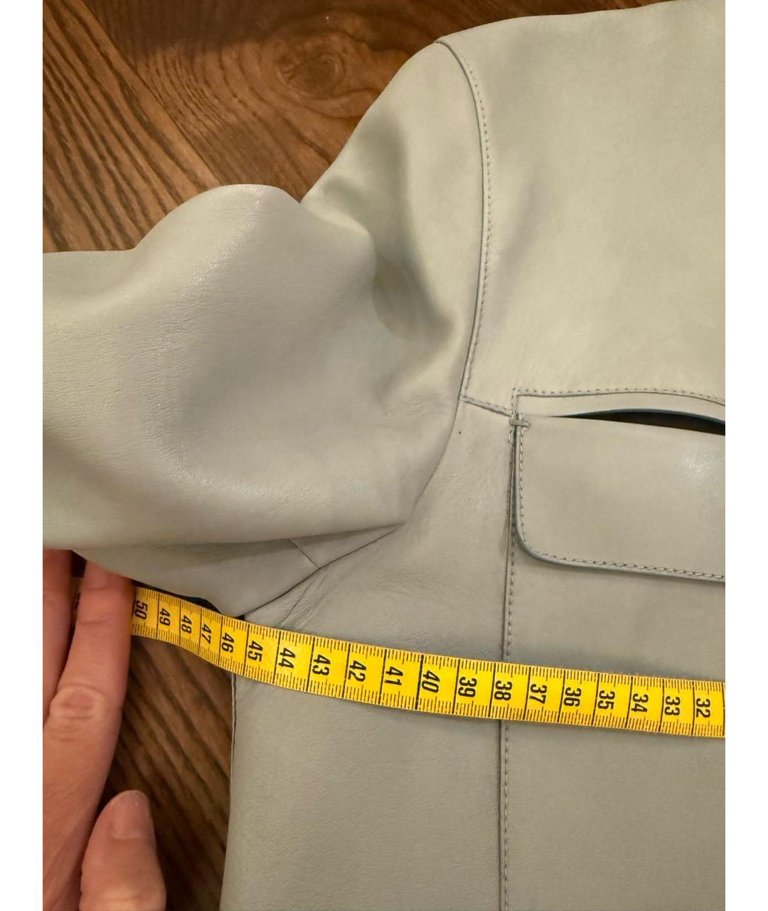 TOM FORD Голубая кожаная куртка, фото 8