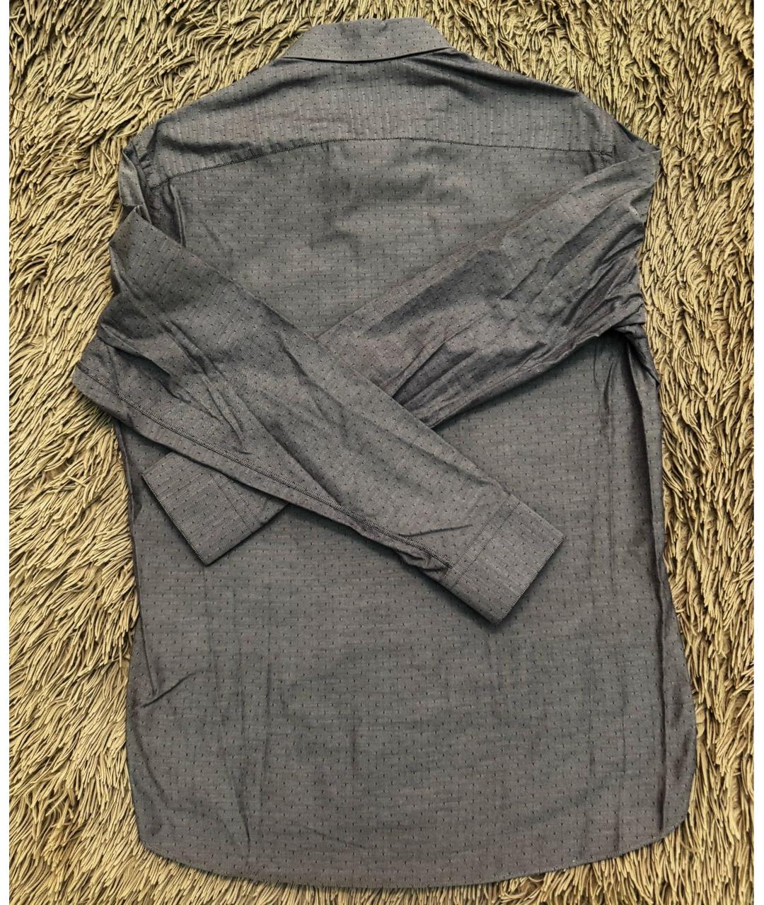 LOUIS VUITTON Серая хлопковая кэжуал рубашка, фото 2