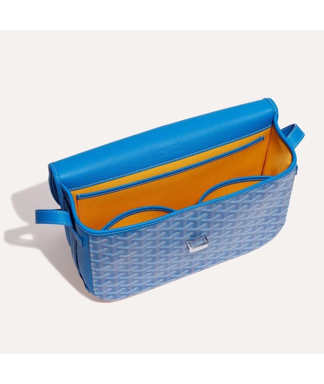 GOYARD Синяя кожаная сумка на плечо, фото 4