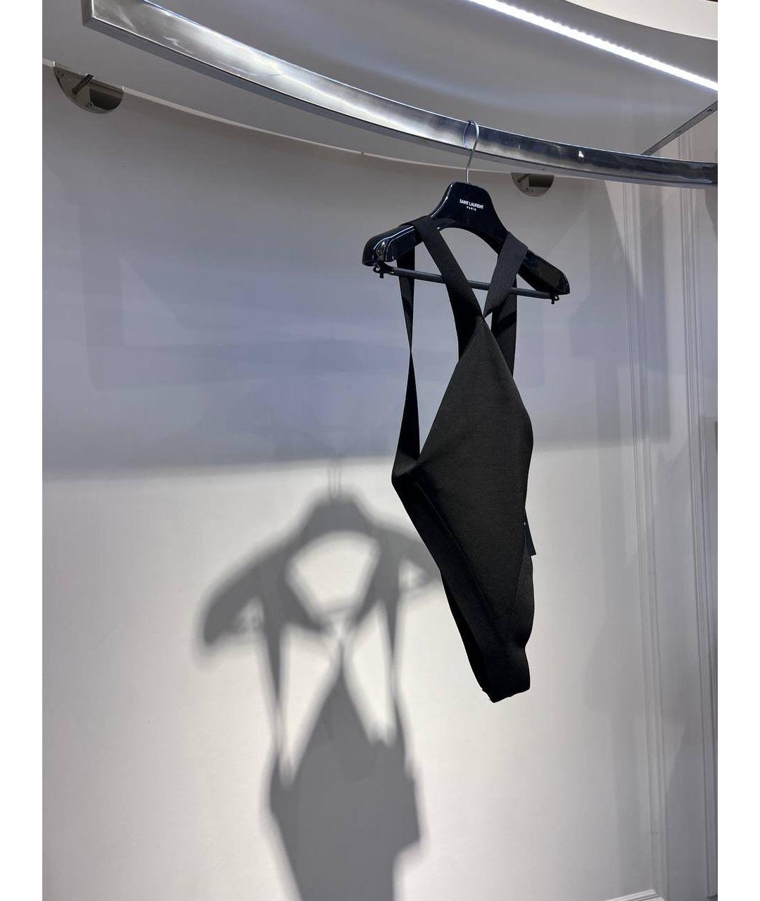 SAINT LAURENT Черное боди, фото 3