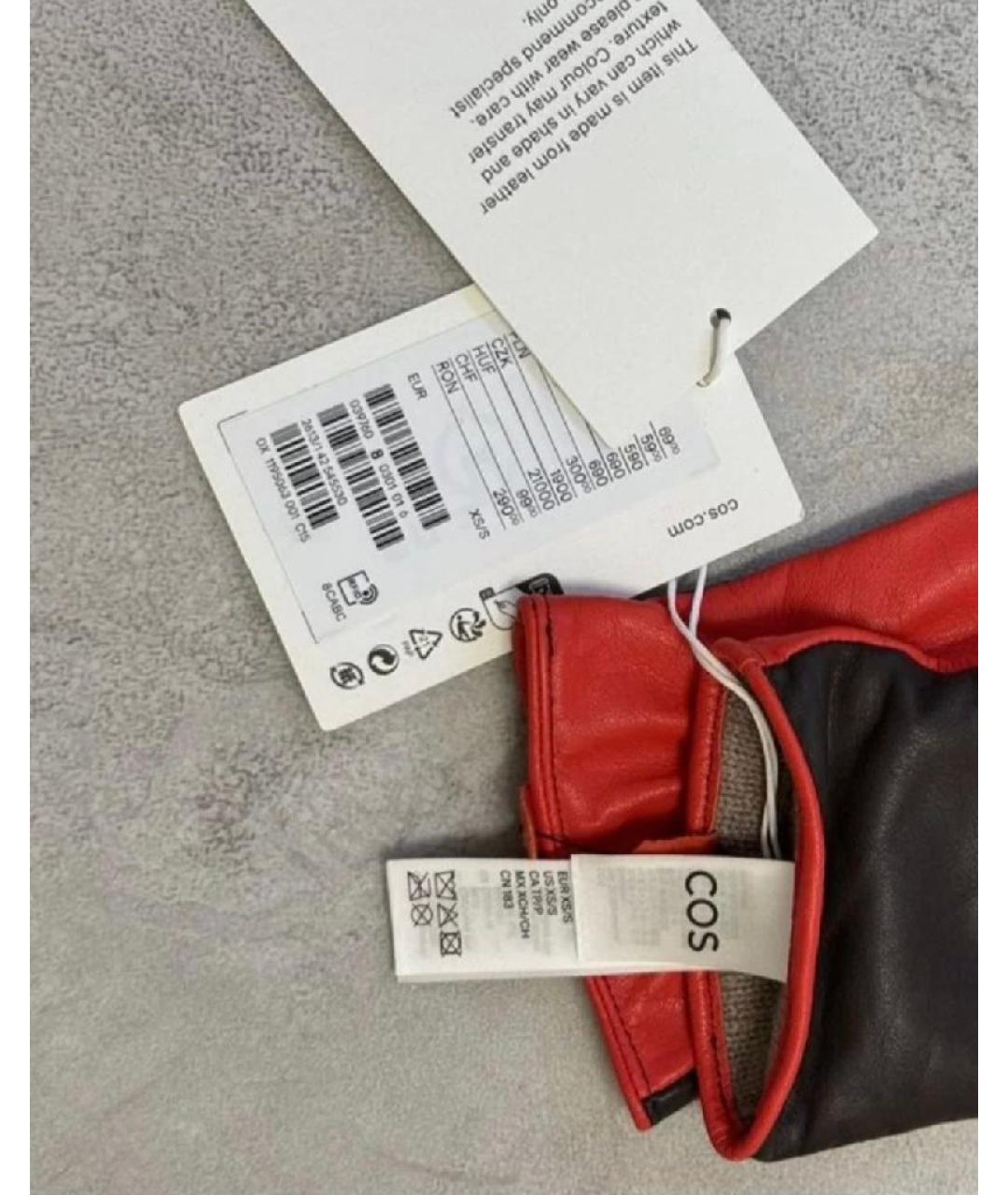 COS Мульти кожаные перчатки, фото 5