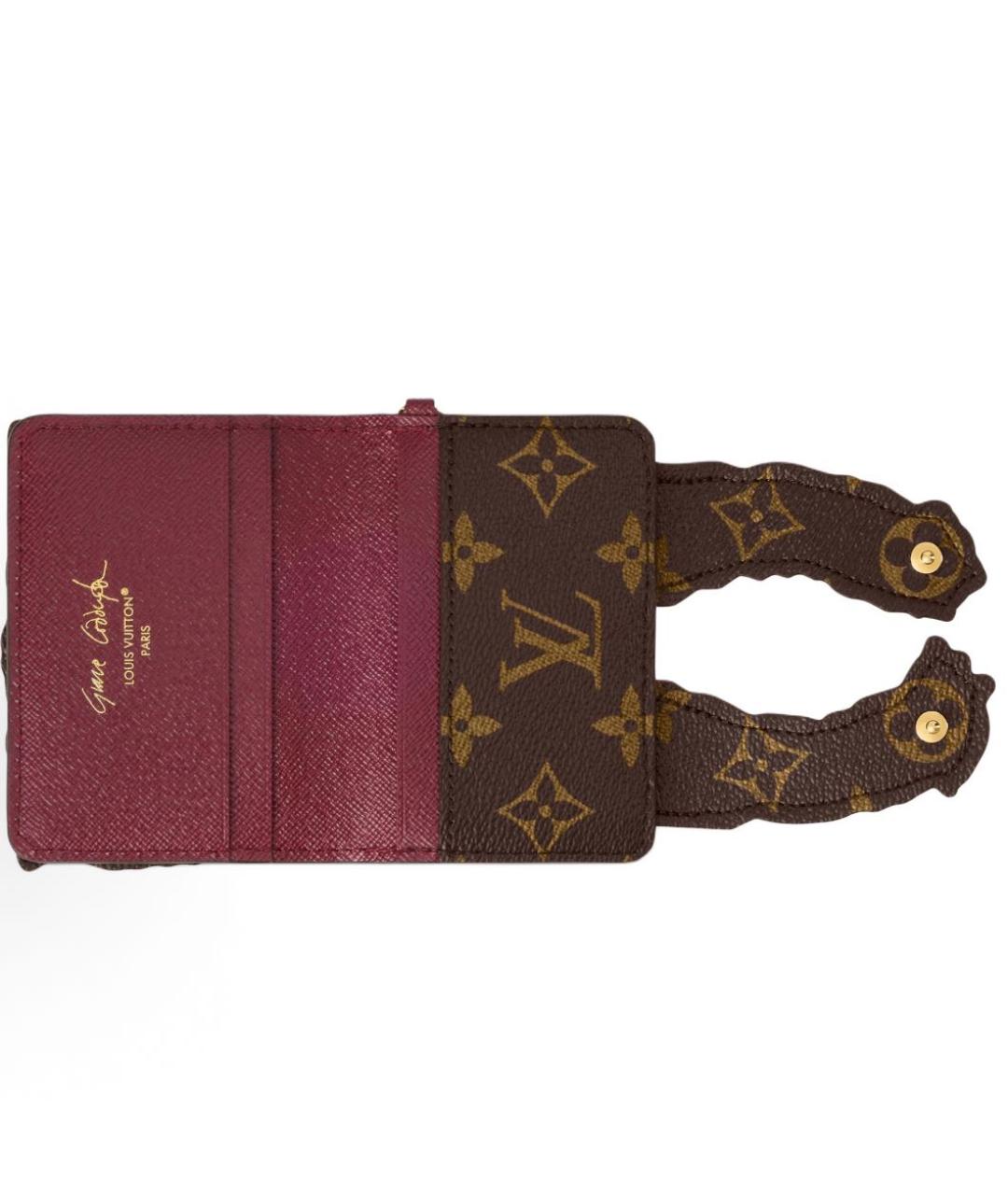 LOUIS VUITTON Коричневый кошелек, фото 3