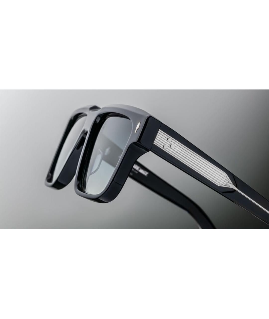 JACQUES MARIE MAGE Темно-синие пластиковые солнцезащитные очки, фото 5