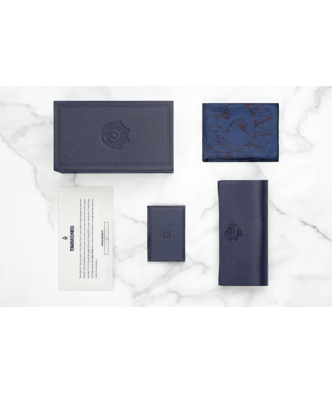 JACQUES MARIE MAGE Темно-синие пластиковые солнцезащитные очки, фото 6