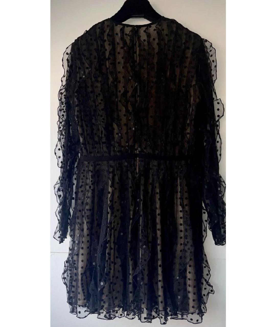 GIAMBATTISTA VALLI Черное хлопковое коктейльное платье, фото 4