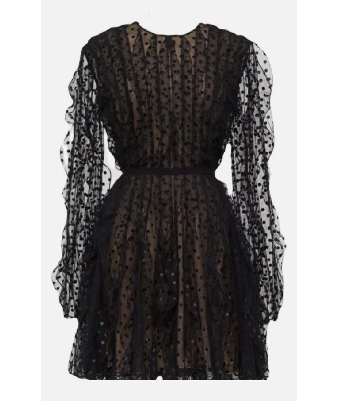 GIAMBATTISTA VALLI Черное хлопковое коктейльное платье, фото 10