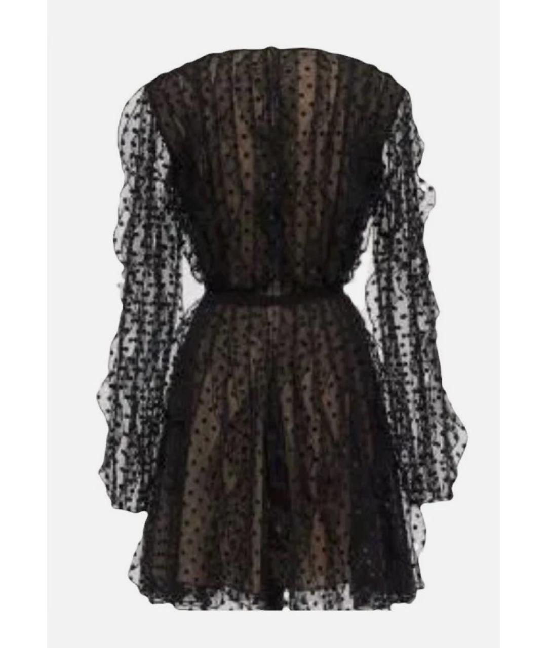 GIAMBATTISTA VALLI Черное хлопковое коктейльное платье, фото 2