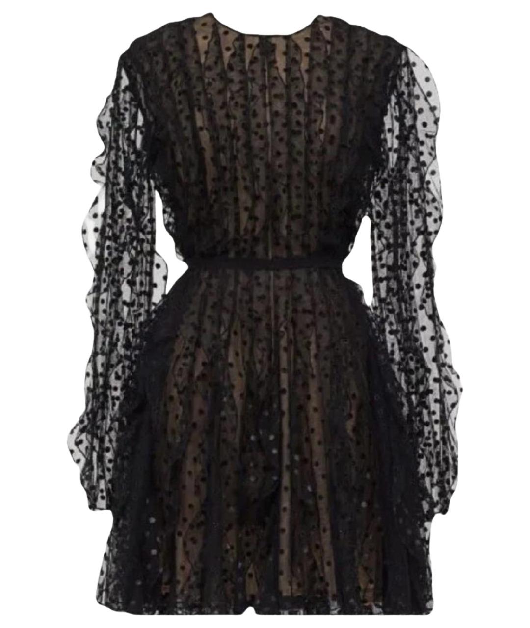 GIAMBATTISTA VALLI Черное хлопковое коктейльное платье, фото 1