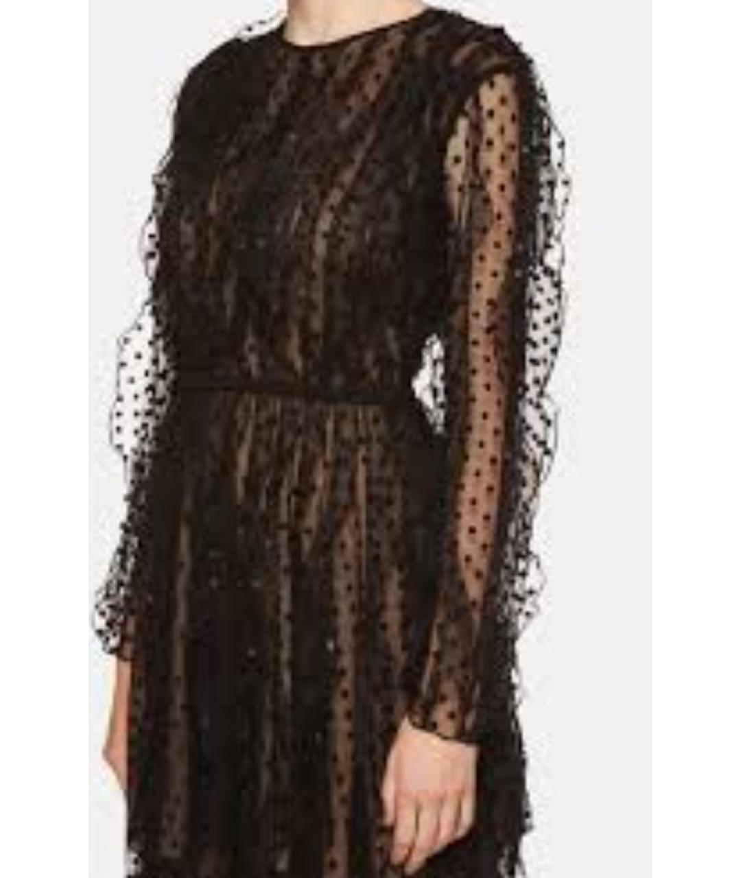 GIAMBATTISTA VALLI Черное хлопковое коктейльное платье, фото 9