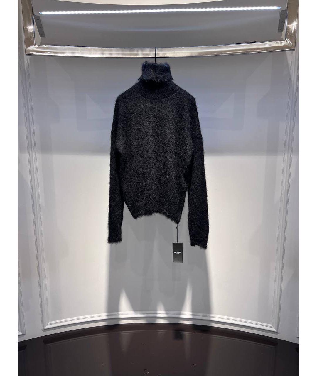 SAINT LAURENT Черная водолазка, фото 2