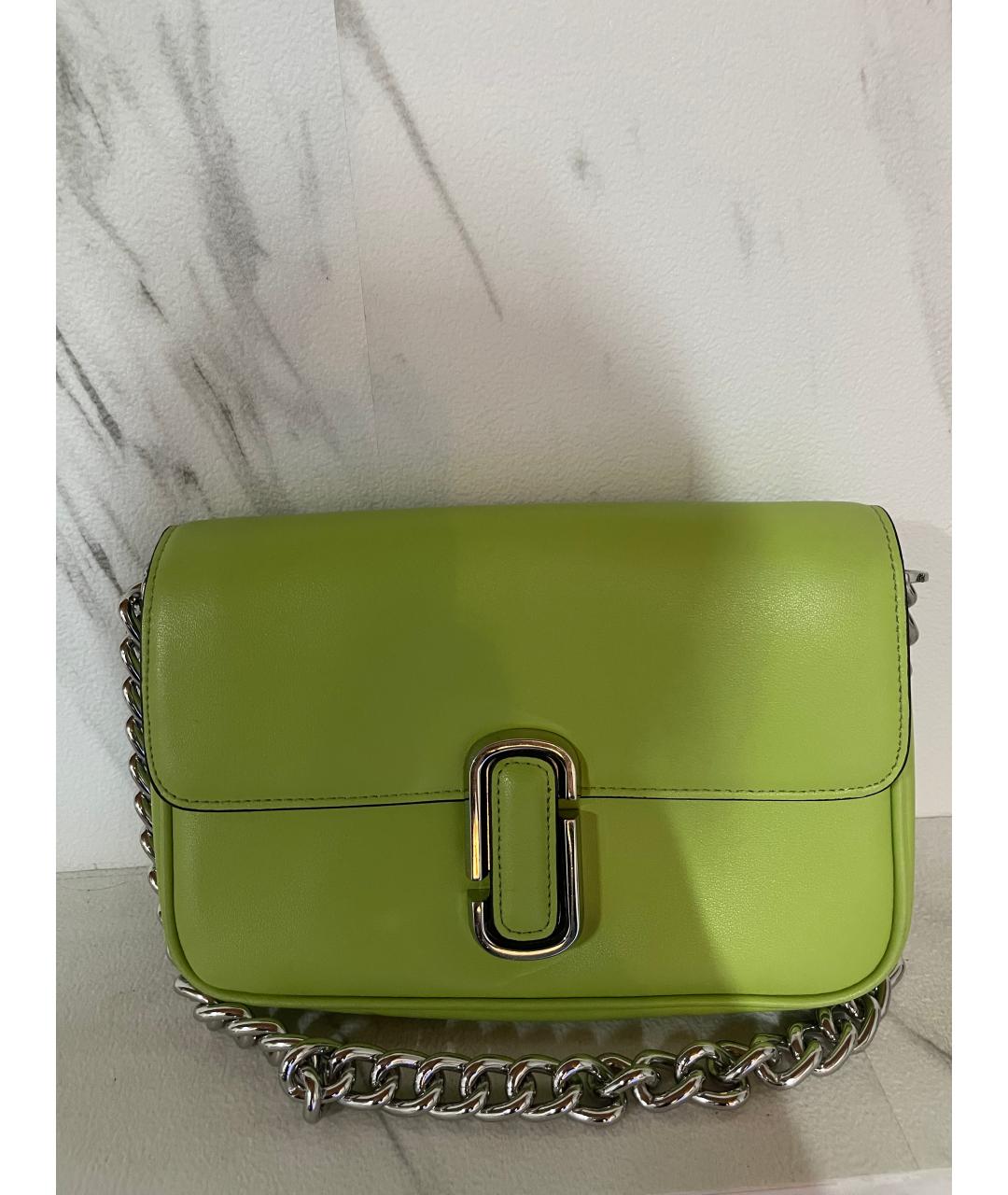 MARC JACOBS Зеленая кожаная сумка через плечо, фото 2