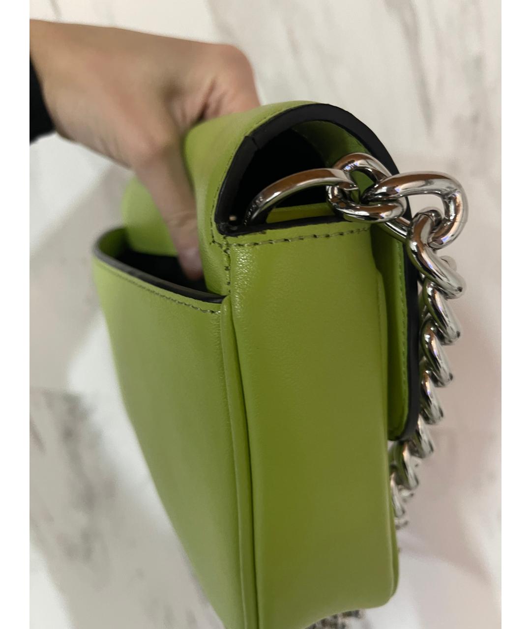 MARC JACOBS Зеленая кожаная сумка через плечо, фото 7