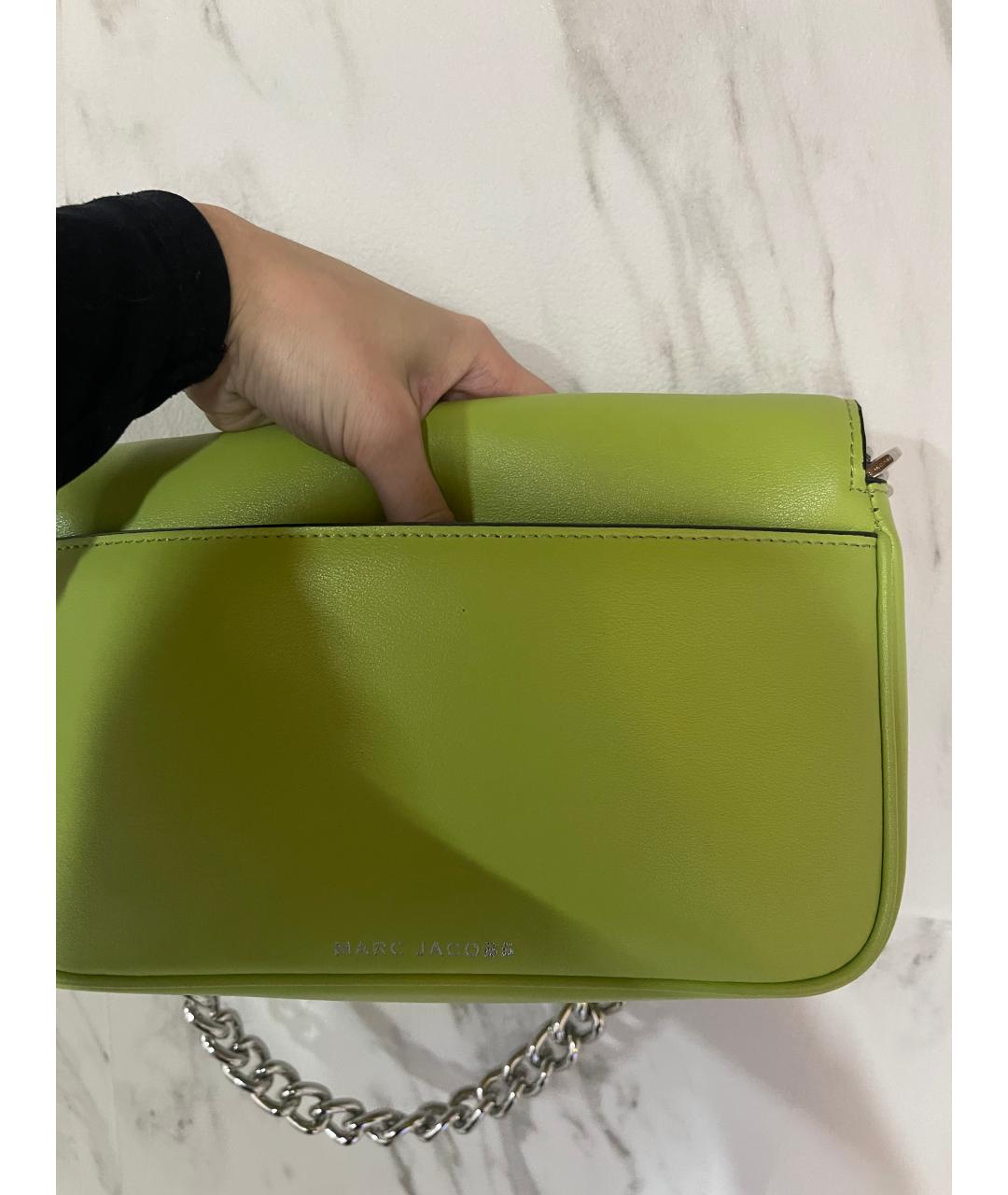 MARC JACOBS Зеленая кожаная сумка через плечо, фото 6