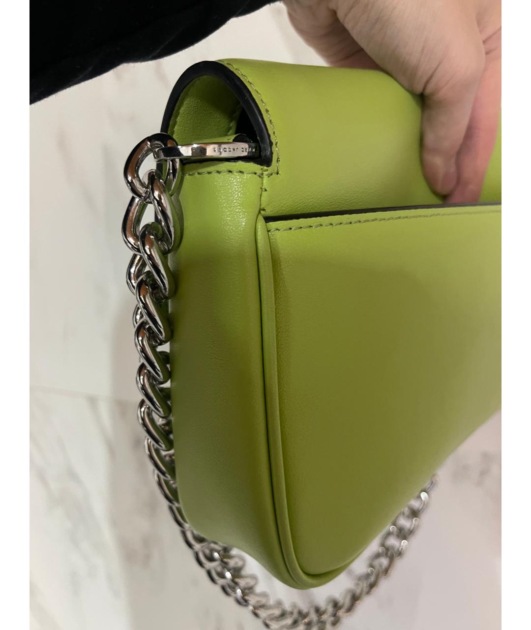 MARC JACOBS Зеленая кожаная сумка через плечо, фото 8